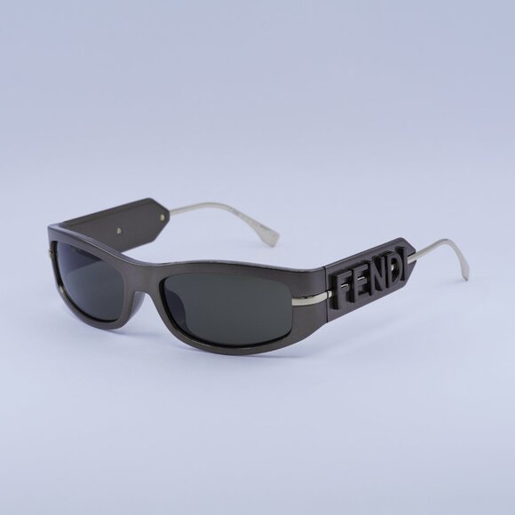 🕶️ New Fendi FE40120I 45E Sunglasses - Shiny Brown Frame, Brown Lenses - Picture 1 of 10